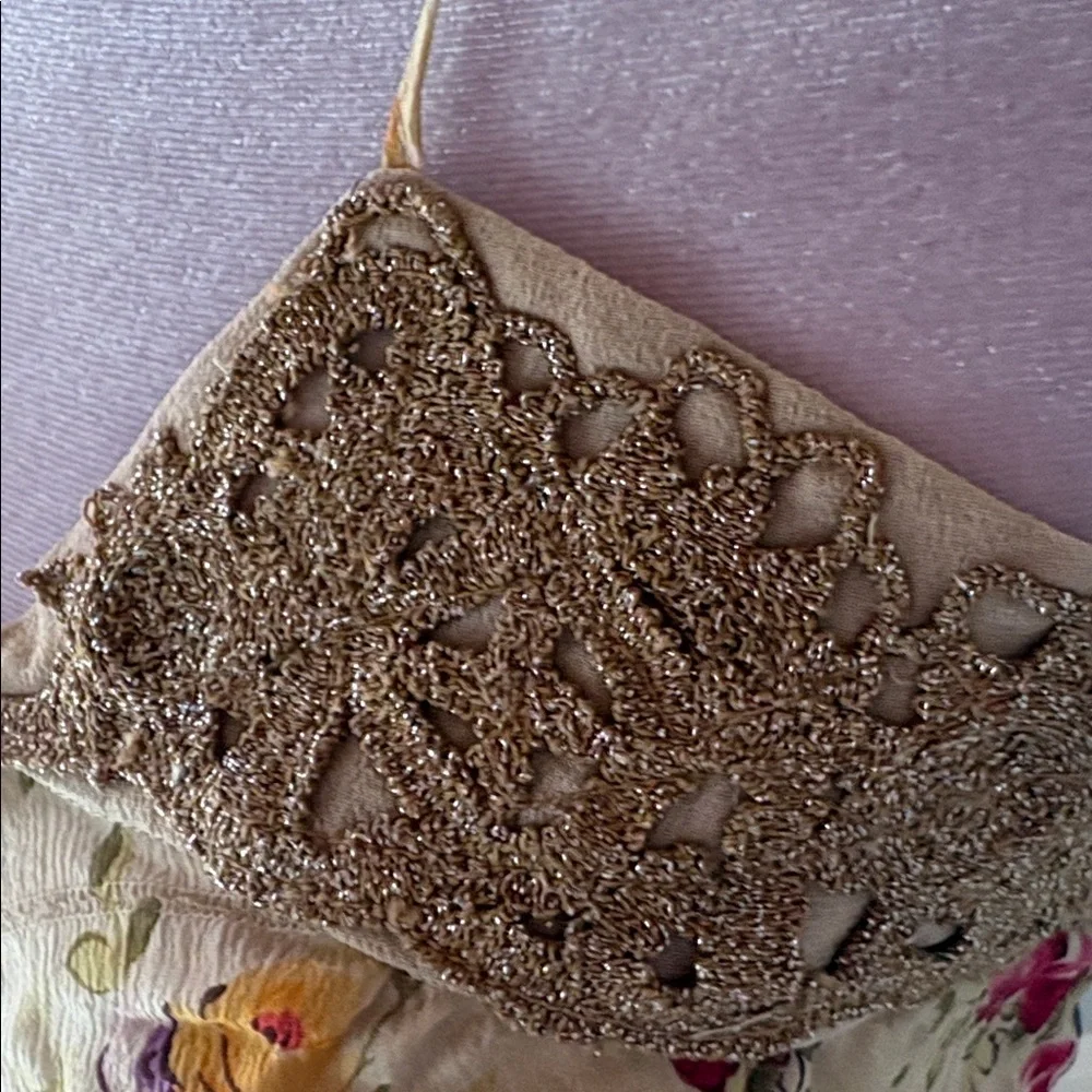 [Mint] Floral Silk Halter Blouse - Size 4 NWT - Picture 3 of 6